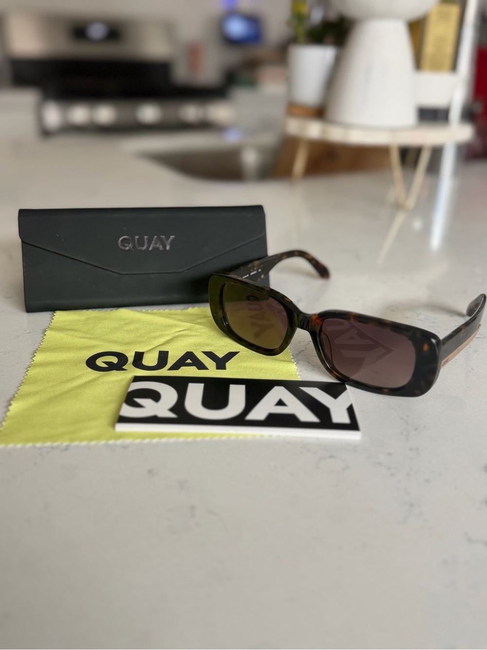 Quay Sunglasses - KARMA Tortoiseshell Frame with Brown Lenses